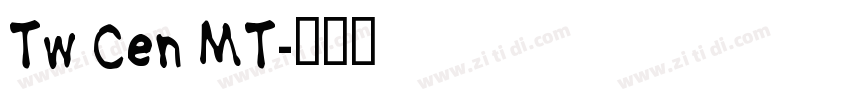 Tw Cen MT字体转换